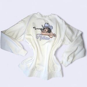 Pythia Cream Graphic Crewneck Sweater